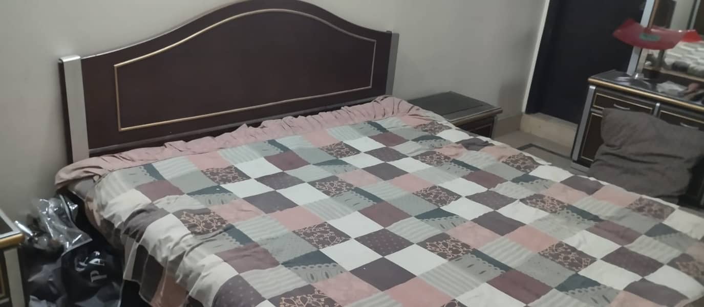 Bed With Side Table & Dressing 4