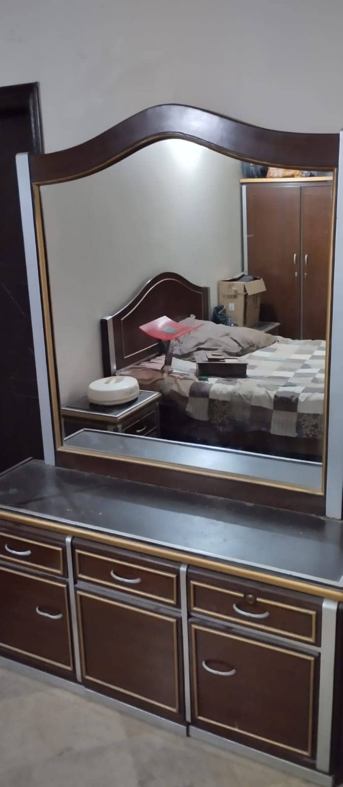 Bed With Side Table & Dressing 7