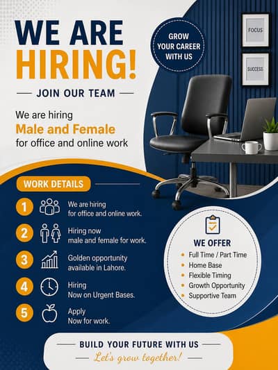 We are hiring for office and online work