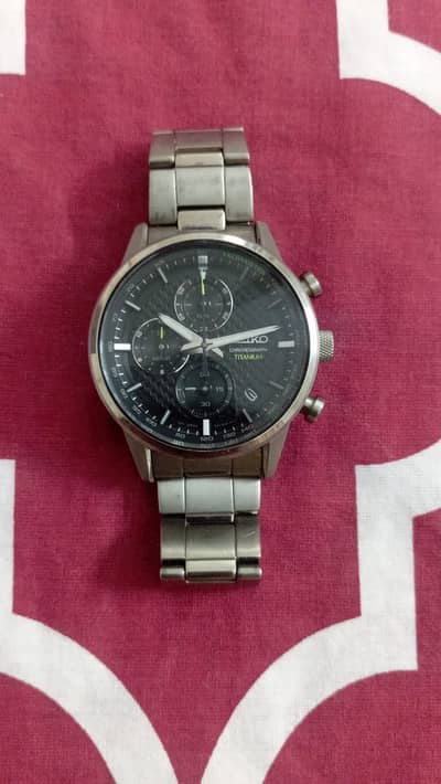 Seiko Original Chronograph Watch with Box (4T57)