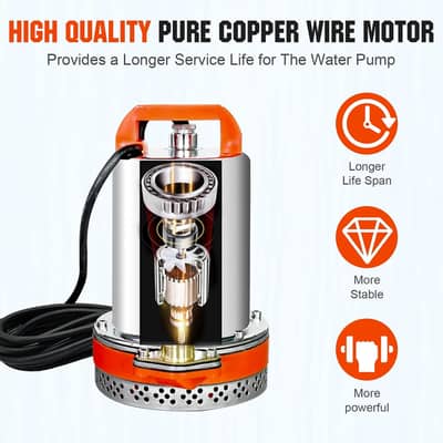Solar Panel Water Pump DC 12 Volt 1 inch Submersible pump