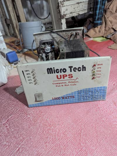 Micro Tech UPS 1000 Watts (For Parts / Repairing)