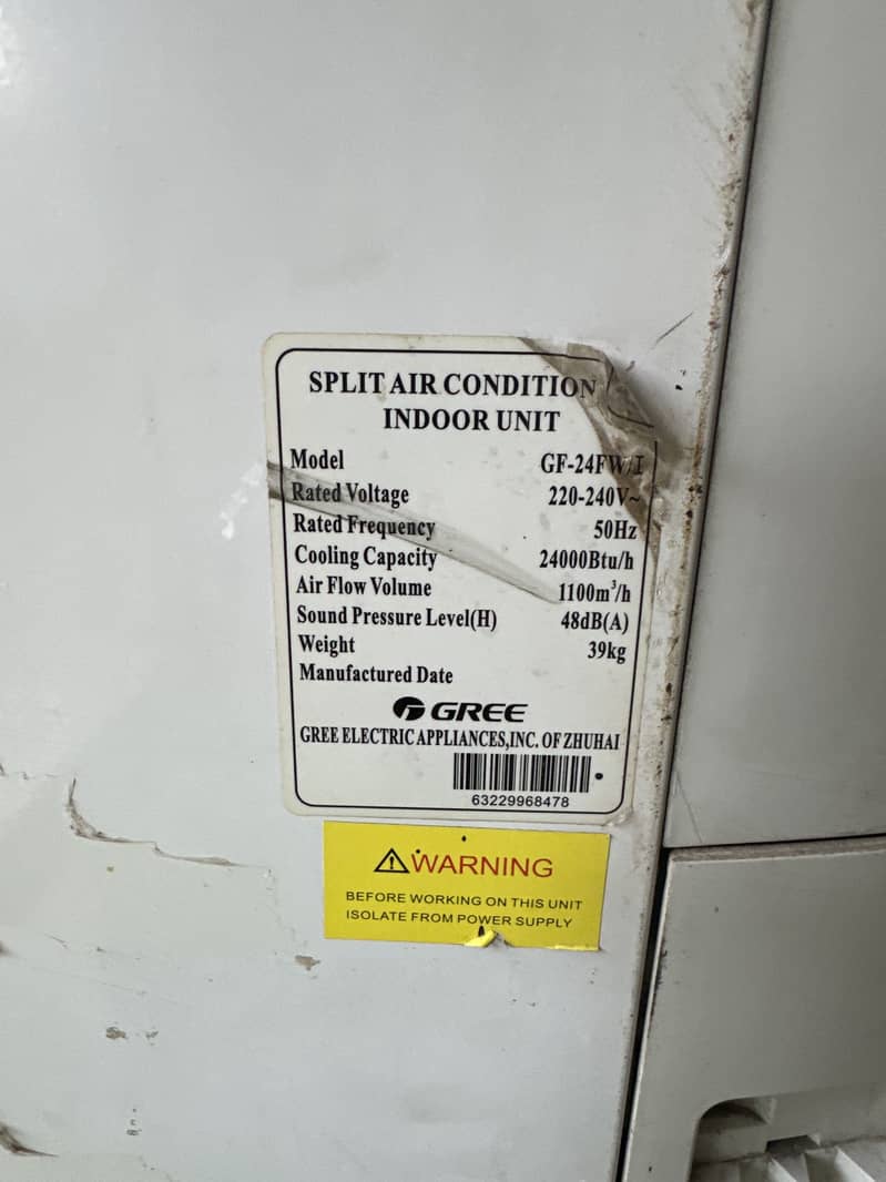 Gree 2 ton tower split AC 1