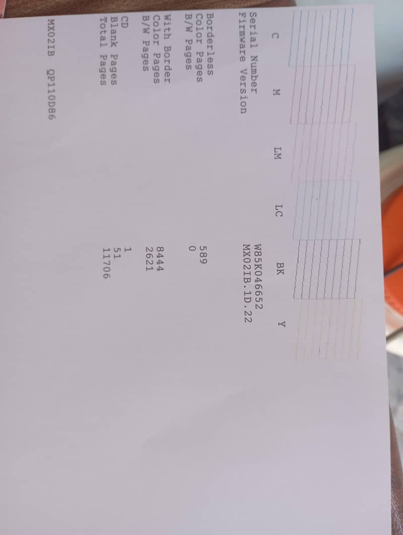 L 805 printer 0