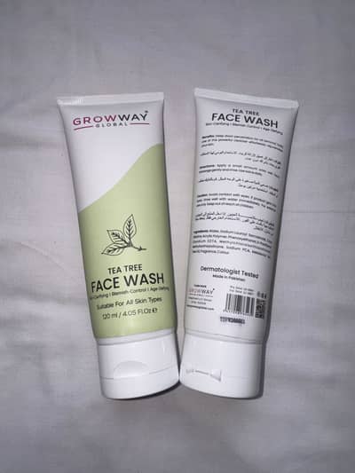 Growway Global Tea Tree Face Wash – Brand New & Original (120ml)