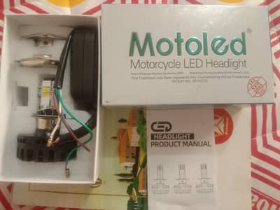 A Brand New Motoled Motorcycle LED Headlight