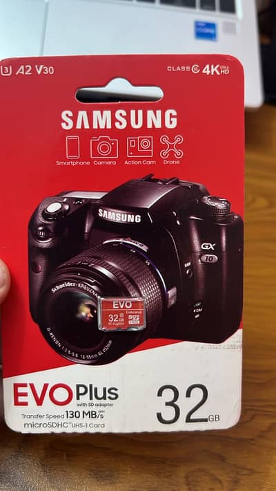 Samsung EVO Plus 32GB MicroSD Card 130MB/s A2 V30