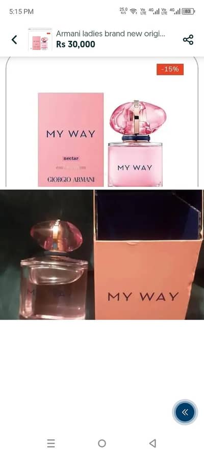 Armani ladies brand original perfume