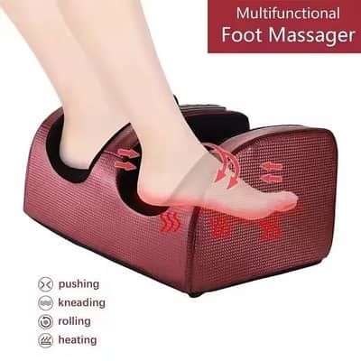 Electric Foot Massager – Shiatsu Deep Tissue Kneading with Heat, Pain