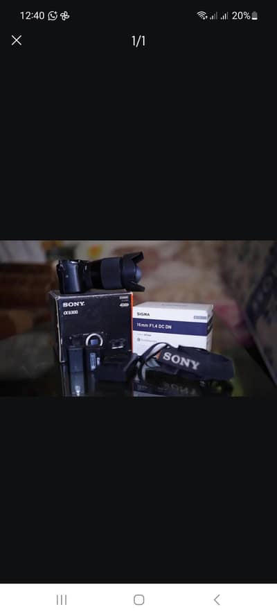 sony A6300 With 16mm 1.4 DCDN lens