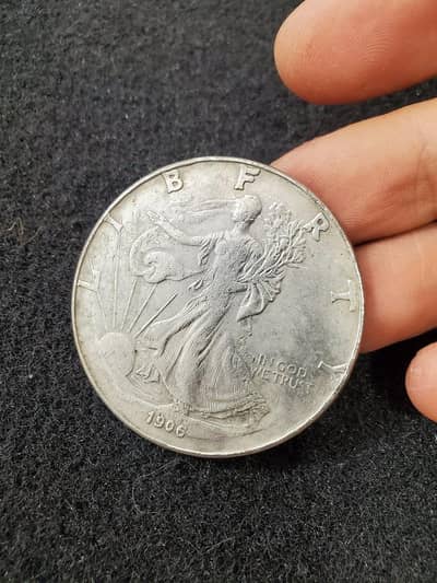 USA ANTIQUE 1906 LIBERTY DOLLAR COIN, USA OLD COIN, USA RARE COIN