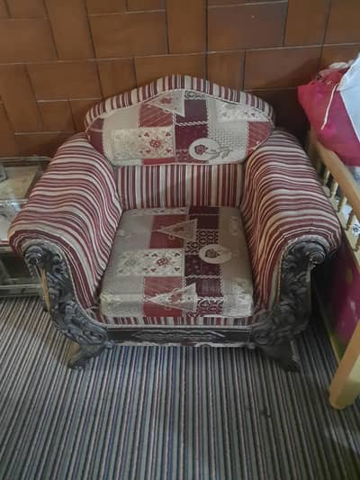 marron golden 7 seater  sofa