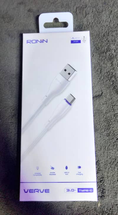 Original Ronin Fast Charging Cable (Type-C/Iphone/MicroUSB) Pin Pack