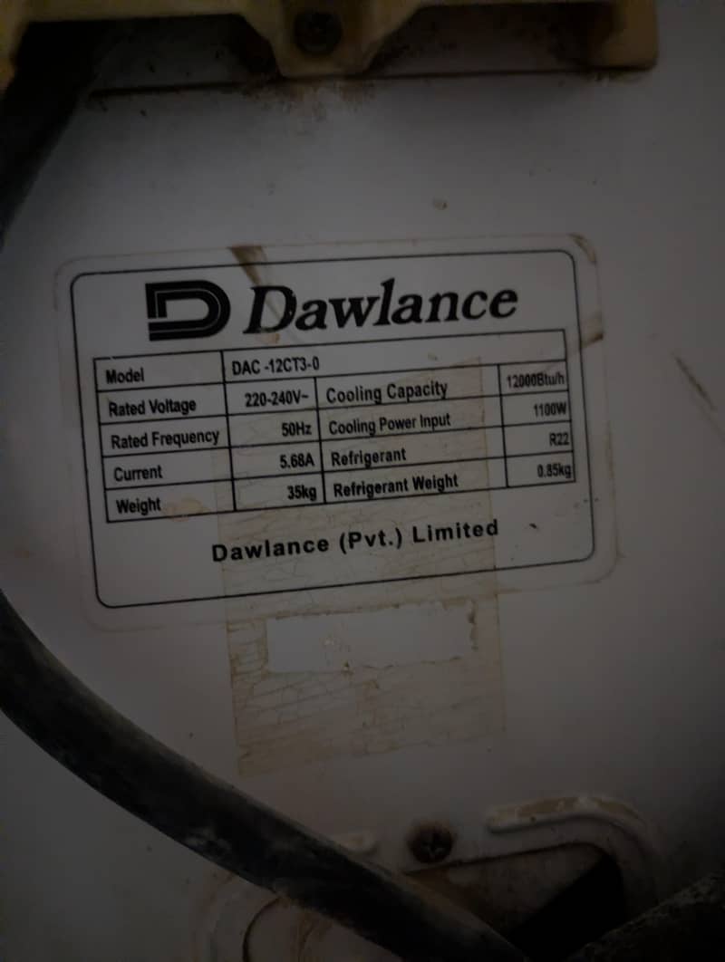 Dawlance 1 ton split AC 3