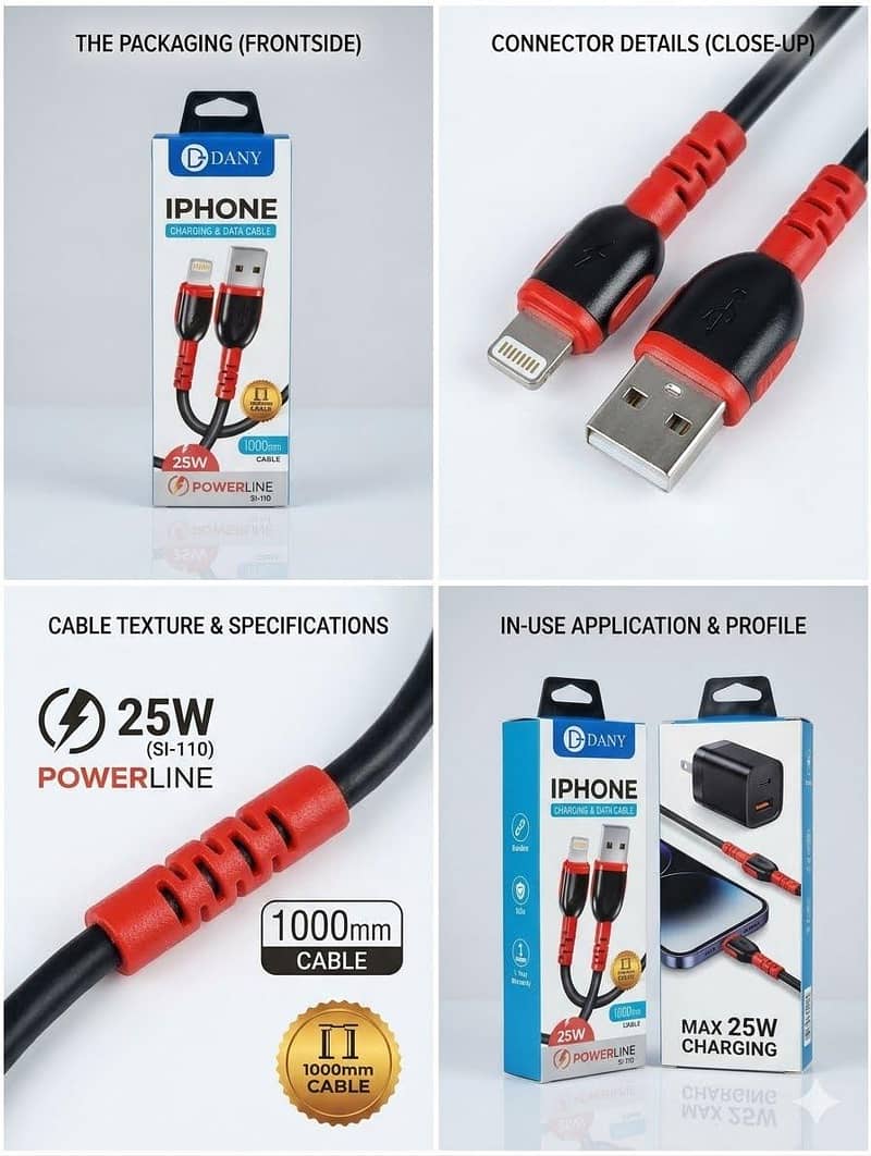 IPHONE CHARGING DATA CABLE 2