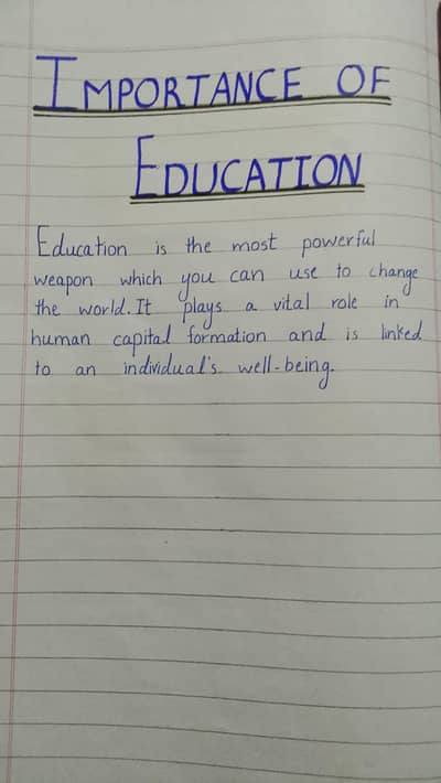 professional  handwritten Assignment
