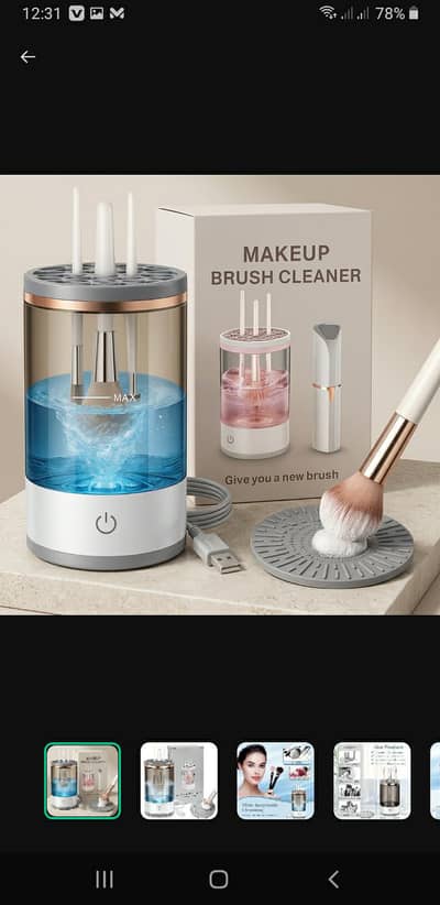 Reusable Makeup Brush Cleaner No-Leak Eco-Friendly