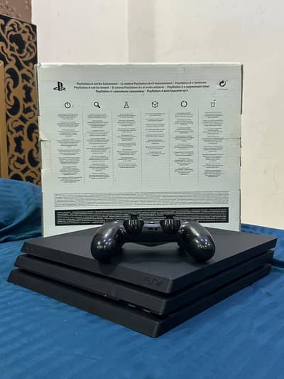 PS4 Pro , 1 Tb . 1 controller and all wires included with og box.