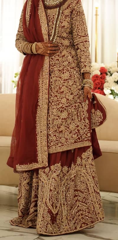 Barat Dress | Wedding Dress | Bridal Dress | Red barat dress