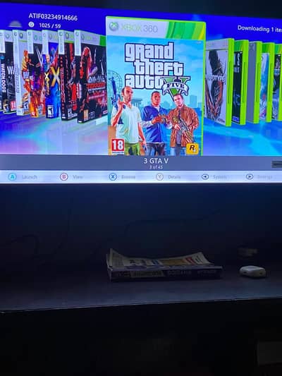 Xbox 360 Jasper (Most Reliable Board) + 45 Games Installed + Wired Con