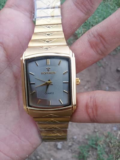 Brand new Bophieri Gold tank watch NID8517G- imported from KSA
