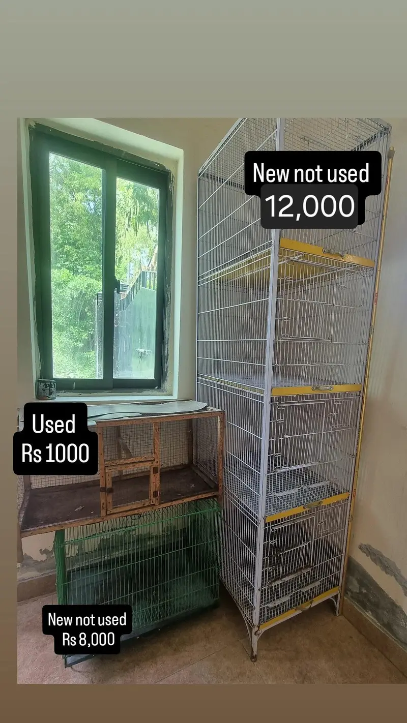 set of 3 Cages | bird cage | hen cage | iron cage | portion cage