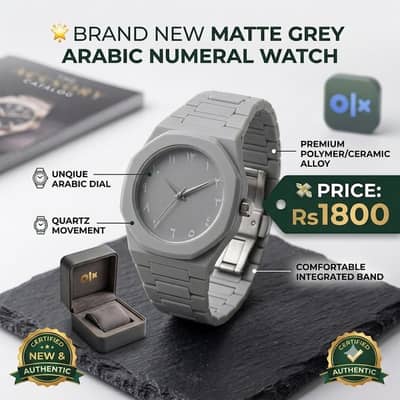 Matte Grey Carbon Fiber Watch for Men