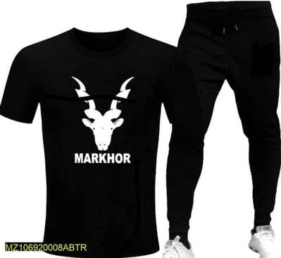 men black printed Markhor track suit 2 peaces only delivry 03095666140