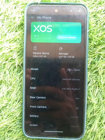 Infinix Hot 60i V Good Cindition like New