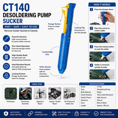 CT140 Desoldering Pump Solder Sucker In Pakistan