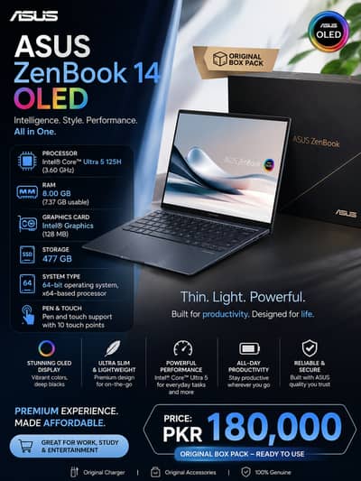  Premium ASUS ZenBook 14 OLED – Intel Core Ultra 5 |