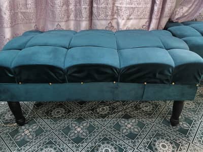 Sofa 4 seaters puffy sets