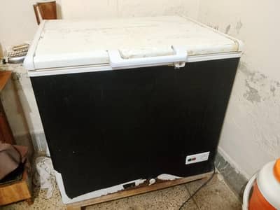 Haier Deep Freezer Wrapped black original color white