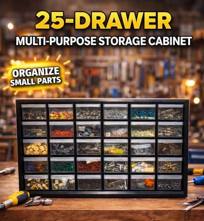 Multi-Case Drawers Cabinet Tool Box 25 box Cabinet M-25DII