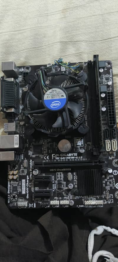 Gigabyte H81-M+processor+4GB RAM Read ad