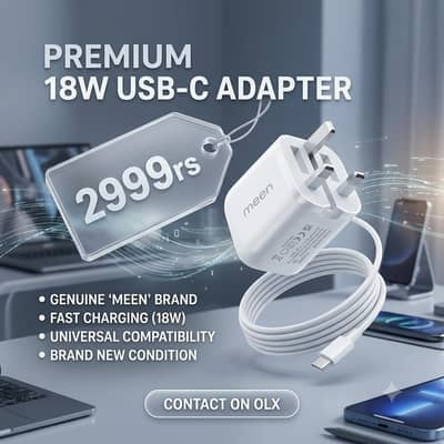 High-Performance 18W USB-C Fast Charger