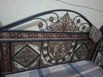 Iron bed for sale without mattress