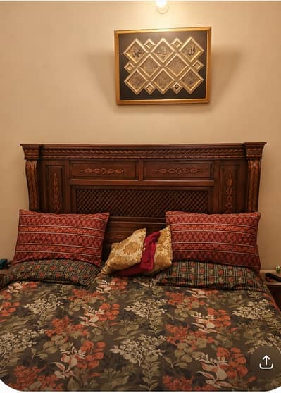 Double bed dressing side tables