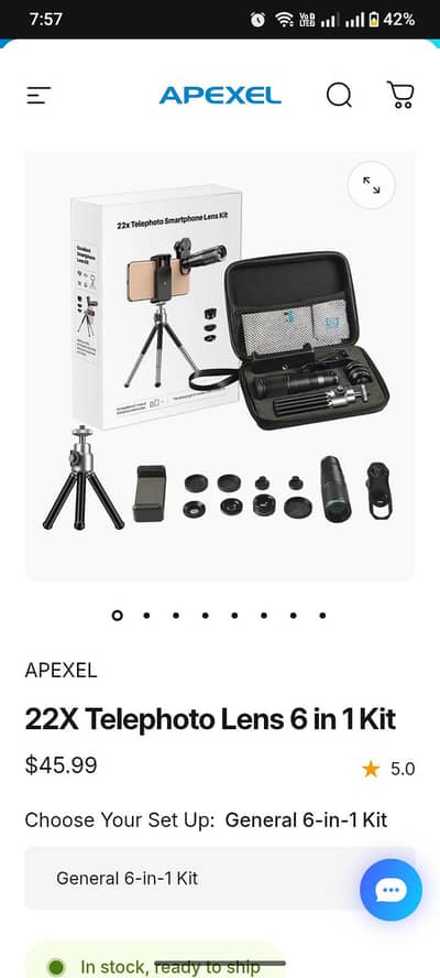 Apexel 22x telephoto lens kit