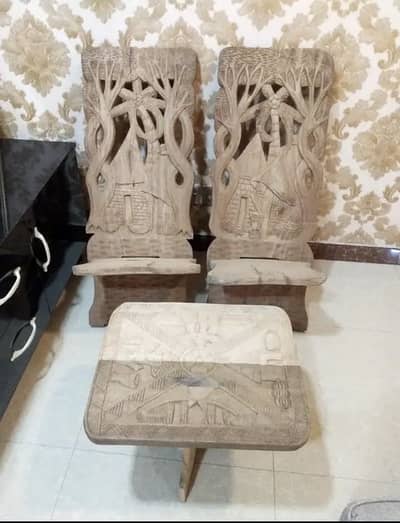 African hand made imported sofa chairs brand new coffee chair table