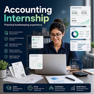 Accounting Internship Online — Practical Bookkeeping Experience