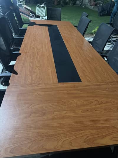 Conference table with chairs