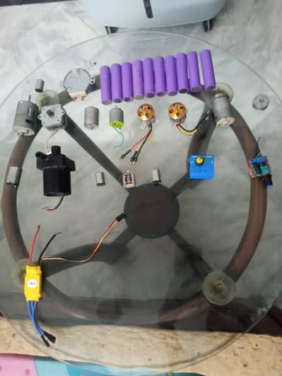 DC motors and batteries for sale