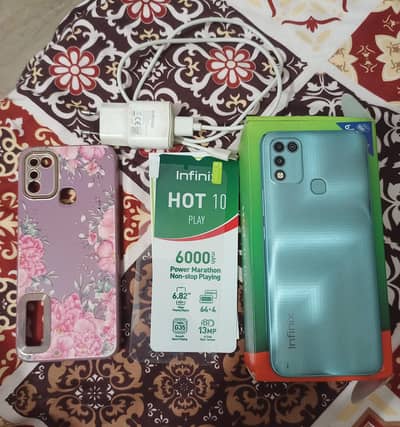 Infinix Hot 10 Play for Sale | Excellent Condition | Home Used Mobile