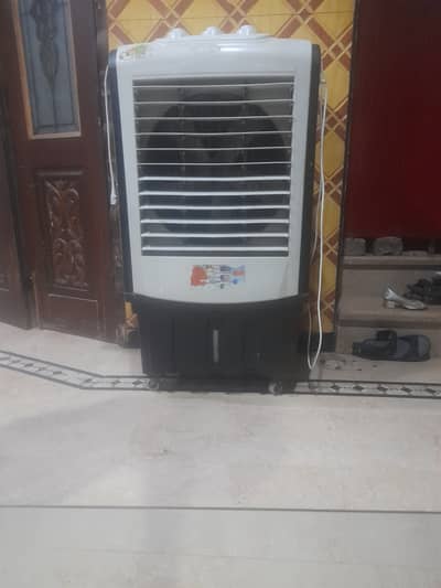 Air cooler with ice bottle