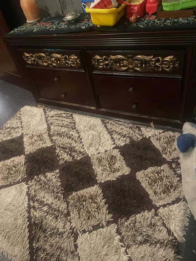 Solid wood bed set 5