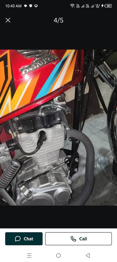 Honda 125 red 2025'26 model