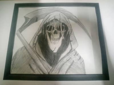 Homemade Glass framed sketches!!