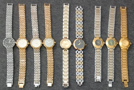 Ladies wrist watches | Mixed silver and gold