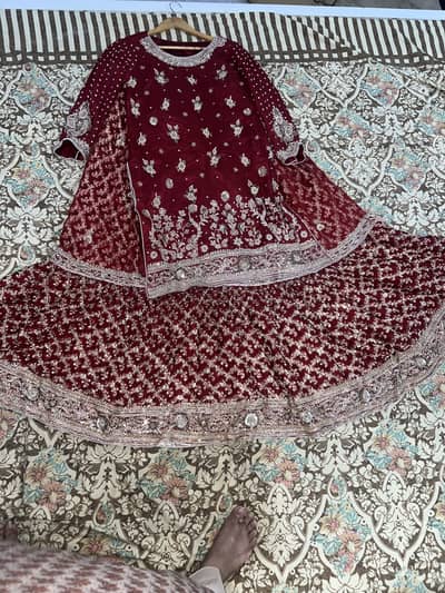 Bridal Barat Lehenga for Sale – Worn Once for a Few Hours
